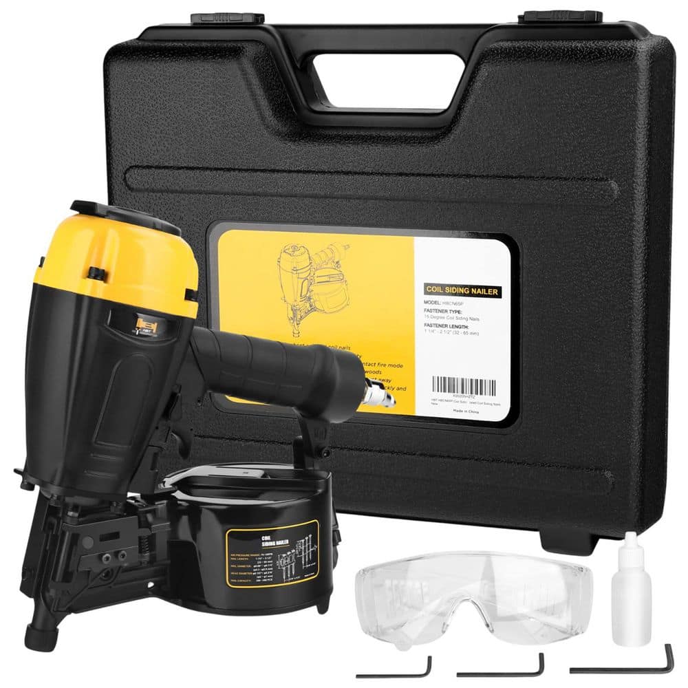 Unbranded 2-1/2 in. 15° Coil Siding Nailer with Magnesium Housing for Plastic or Wire Collated Nails (1)