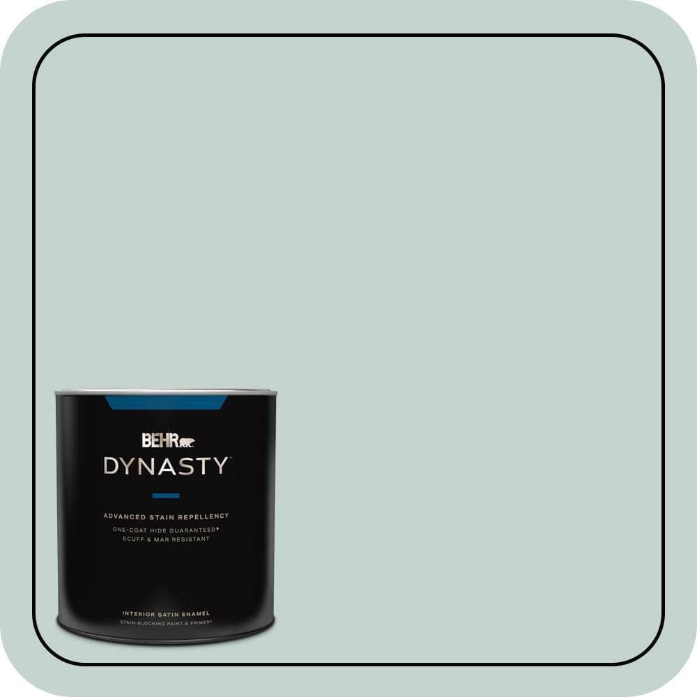 BEHR DYNASTY 1 qt. #N430-2 Natures Reflection Satin Enamel Interior Stain-Blocking Paint and Primer