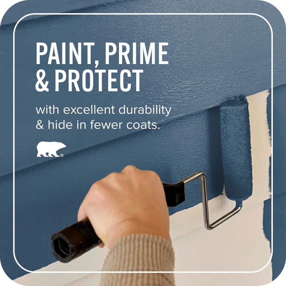 BEHR ULTRA 5 gal. #MQ5-58 Velvet Rope Satin Enamel Exterior Paint & Primer (3)