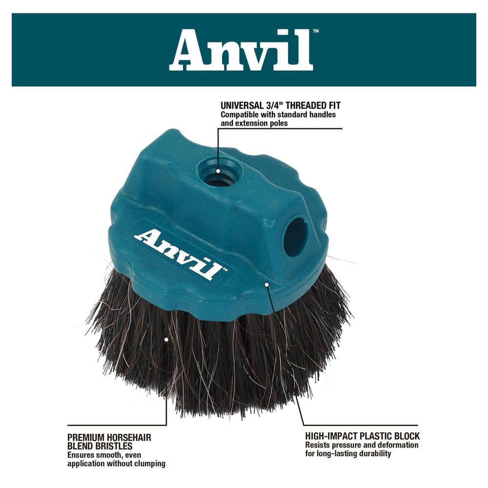 Anvil 5 in. Horse Hair Stippling Texture Brush (3)