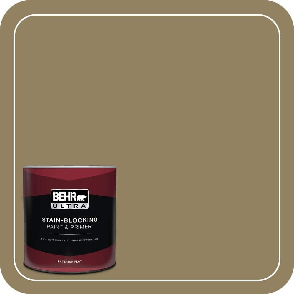 BEHR ULTRA 1 qt. #PPU8-02 Gingko Tree Flat Exterior Paint & Primer