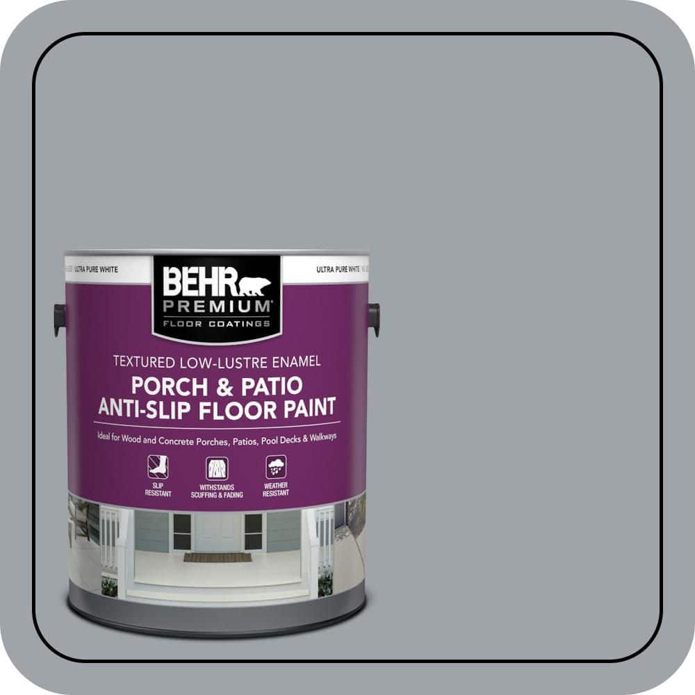 BEHR PREMIUM 1 gal. #N510-4 Supernova Textured Low-Lustre Enamel Interior/Exterior Porch and Patio Anti-Slip Floor Paint