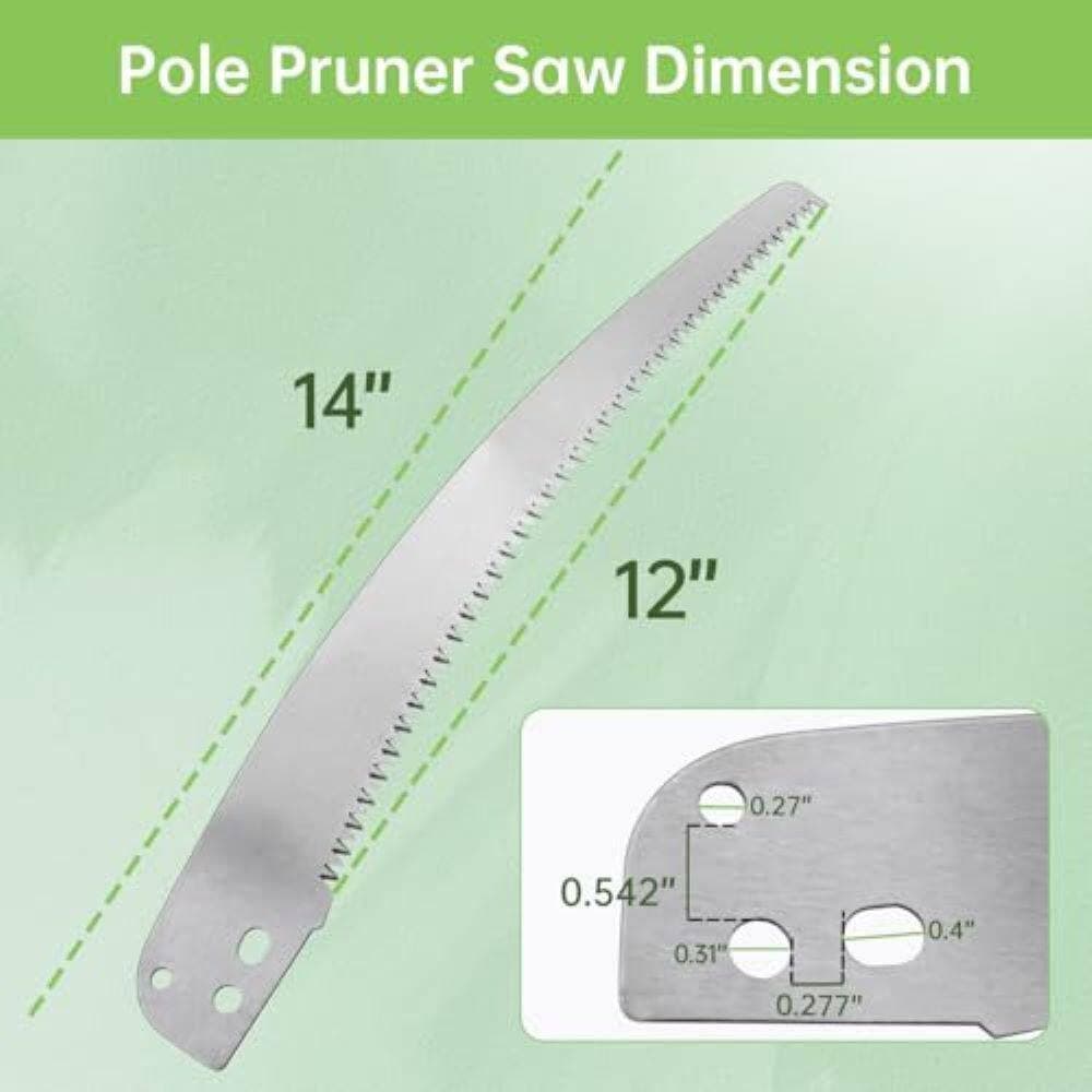 Unbranded 12 High Speed Steel Pole Pruner Saw Blade with Upgrade Design for Corona TP 3841, TP 3811, TP 3714 (1-Pack) (2)