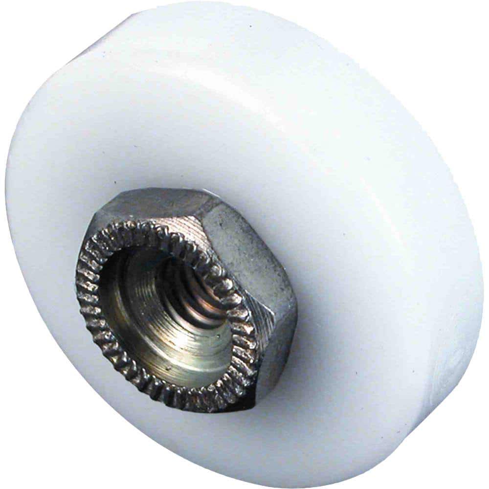 Prime-Line 3/4 in., Flat Roller Ball Bearing Tub Enclosure with Threaded Hex Hub (2-pack) (1)