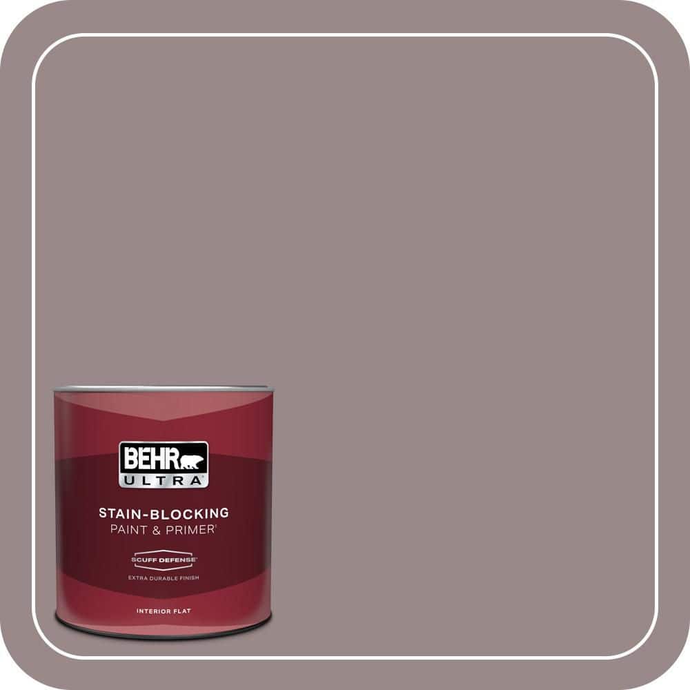 BEHR ULTRA 1 qt. #MQ1-37 Fashion Week Extra Durable Flat Interior Paint & Primer