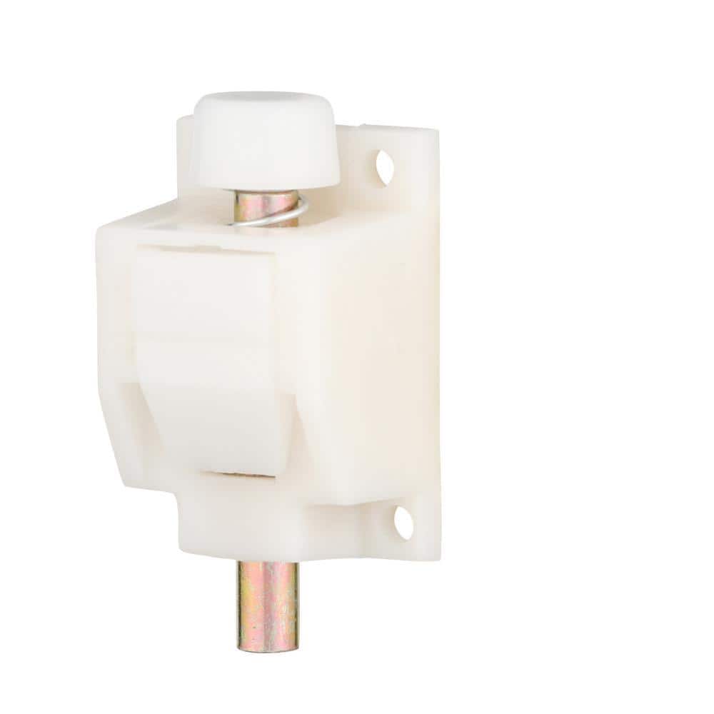 Prime-Line 5/16 in. Diameter, Foot Operated, White, Sliding Patio Door Lock (2)
