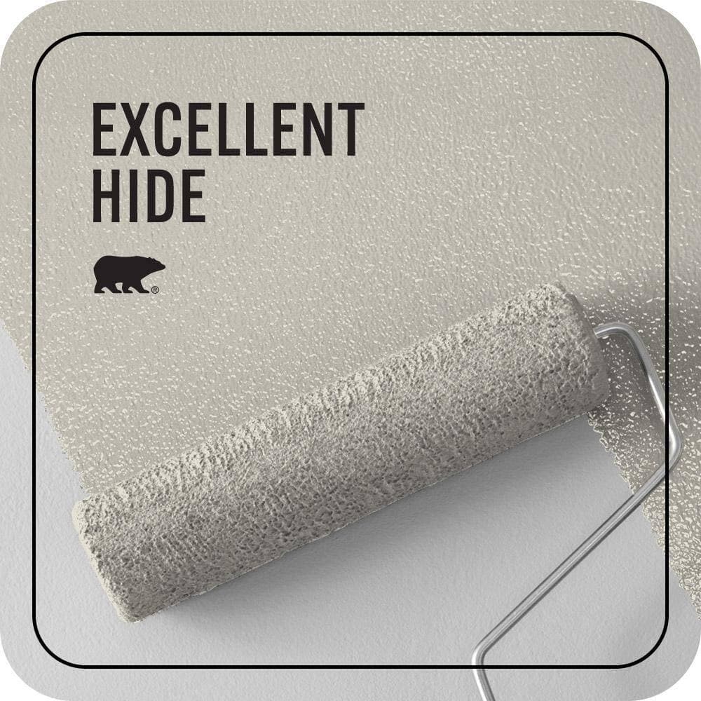 BEHR PREMIUM PLUS 5 gal. #N340-1 Light Granite Ceiling Flat Interior Paint & Primer (2)