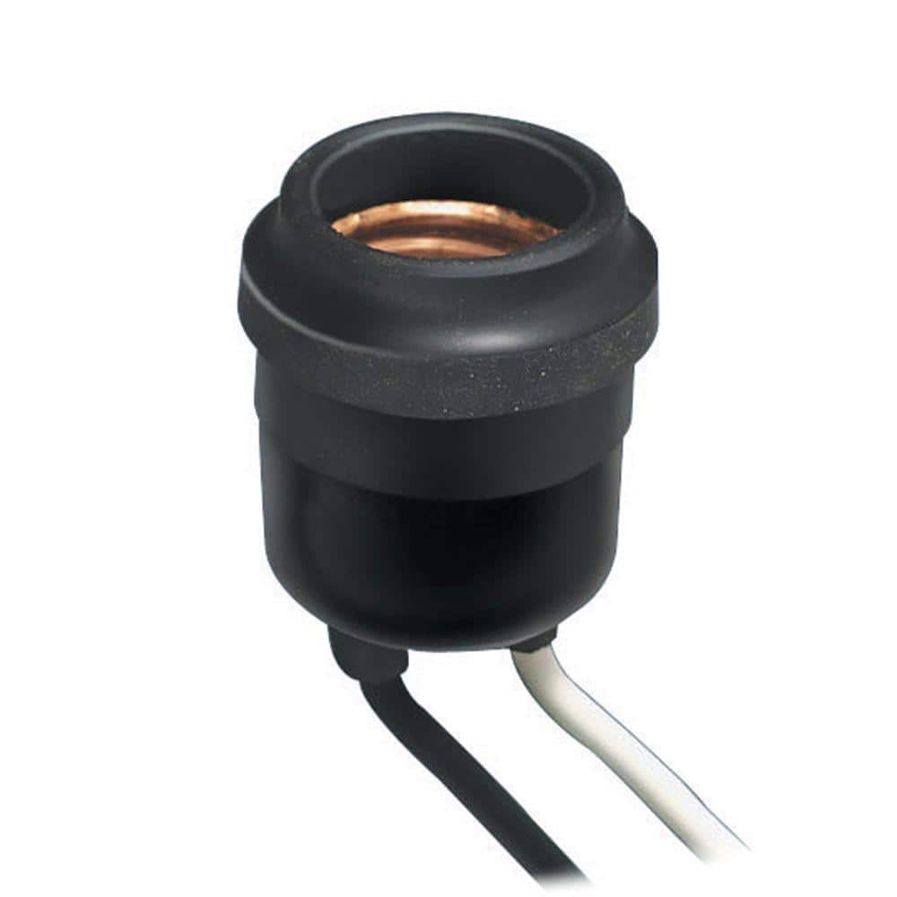 Leviton Weatherproof Socket, Black 55 (2)