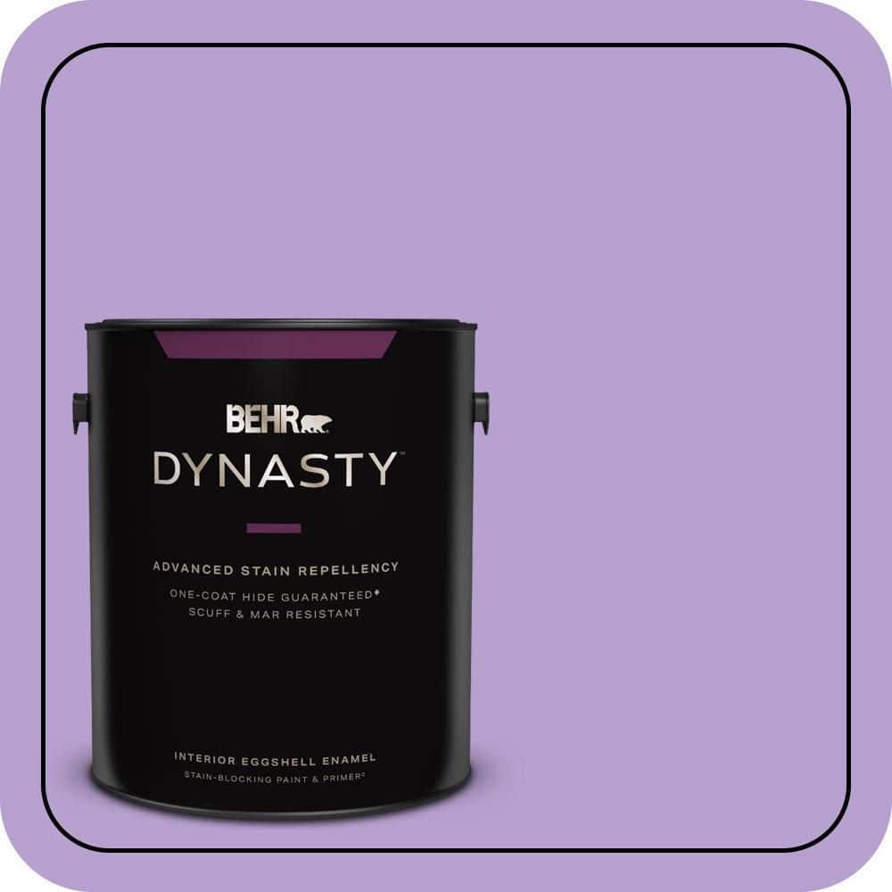 BEHR DYNASTY 1 gal. #P570-3 Flower Girl Eggshell Enamel Interior Stain-Blocking Paint & Primer