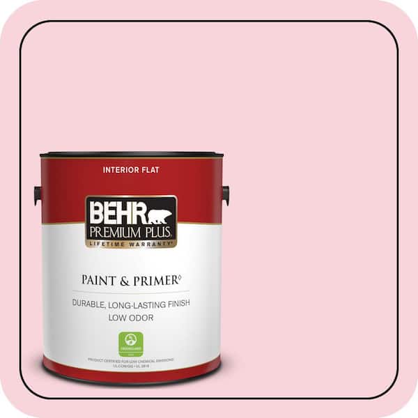 BEHR PREMIUM PLUS #110C-1 Petal Bloom Enamel Interior/Exterior Paint & Primer Color Sample (3)