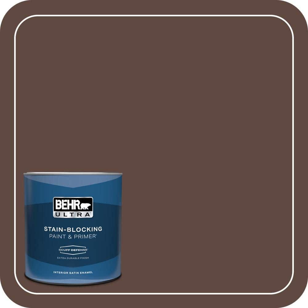 BEHR ULTRA 1 qt. #S-G-780 Spiceberry Extra Durable Satin Enamel Interior Paint & Primer