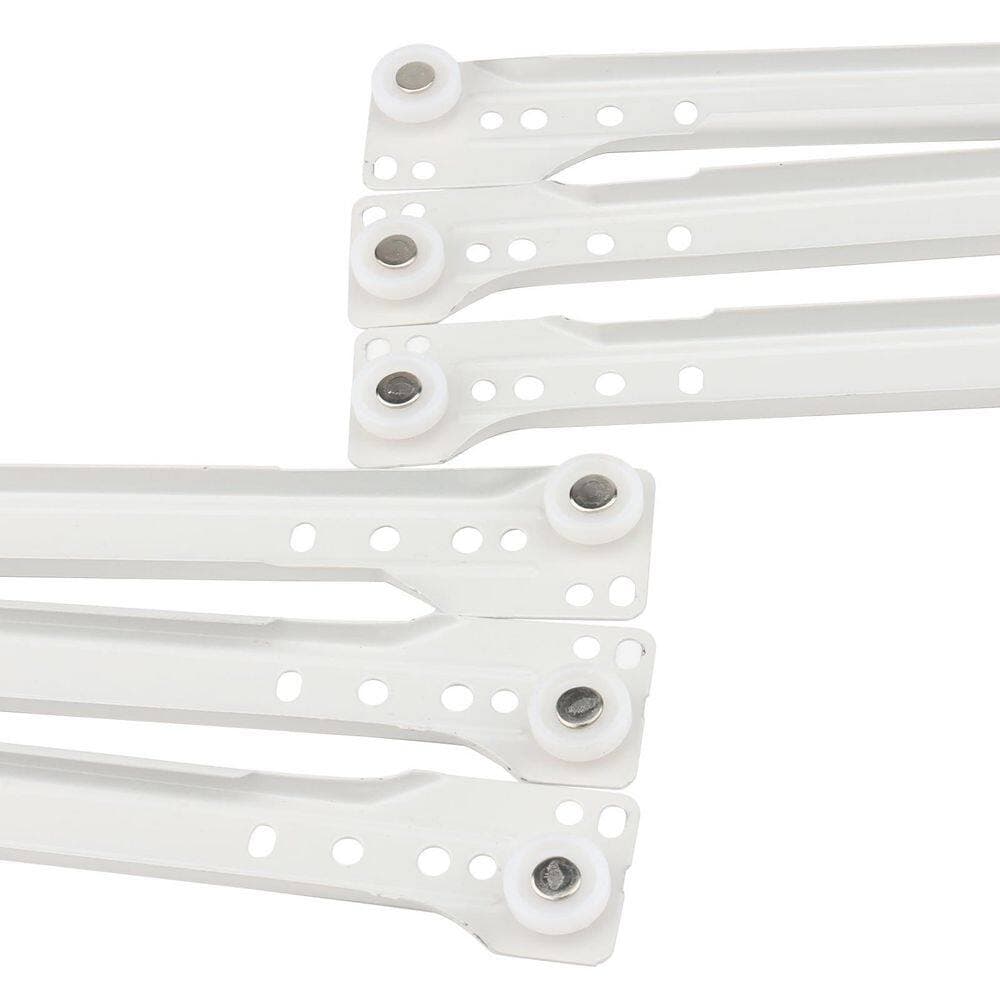 LAIFUCAM 12 in. White Steel Undermount Heavy Duty Soft-Close Drawer Slides Bottom Mount Rails 6 Pairs for Cabinets (3)