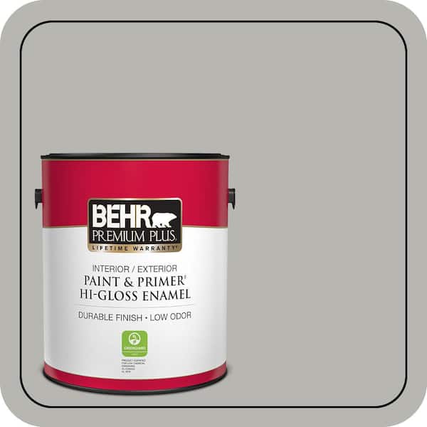 BEHR PREMIUM PLUS Home Decorators Collection #HDC-MD-26 Sonic Silver Enamel Low Odor & Primer (2)