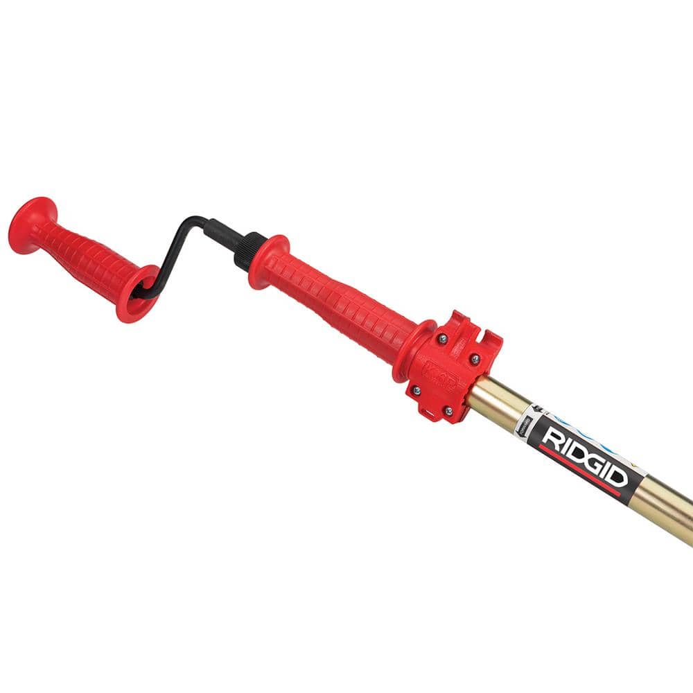 RIDGID K-6P Hybrid Toilet Snake Auger, Cable Extends to 6 ft. with Integrated Bulb Head (Manual or Cordless Drill Operated) (4)