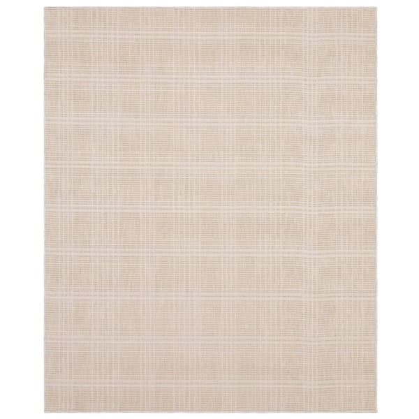 Home Decorators Collection Stonehurst 8 ft. X 10 ft. Beige/Ivory Plaid Area Rug