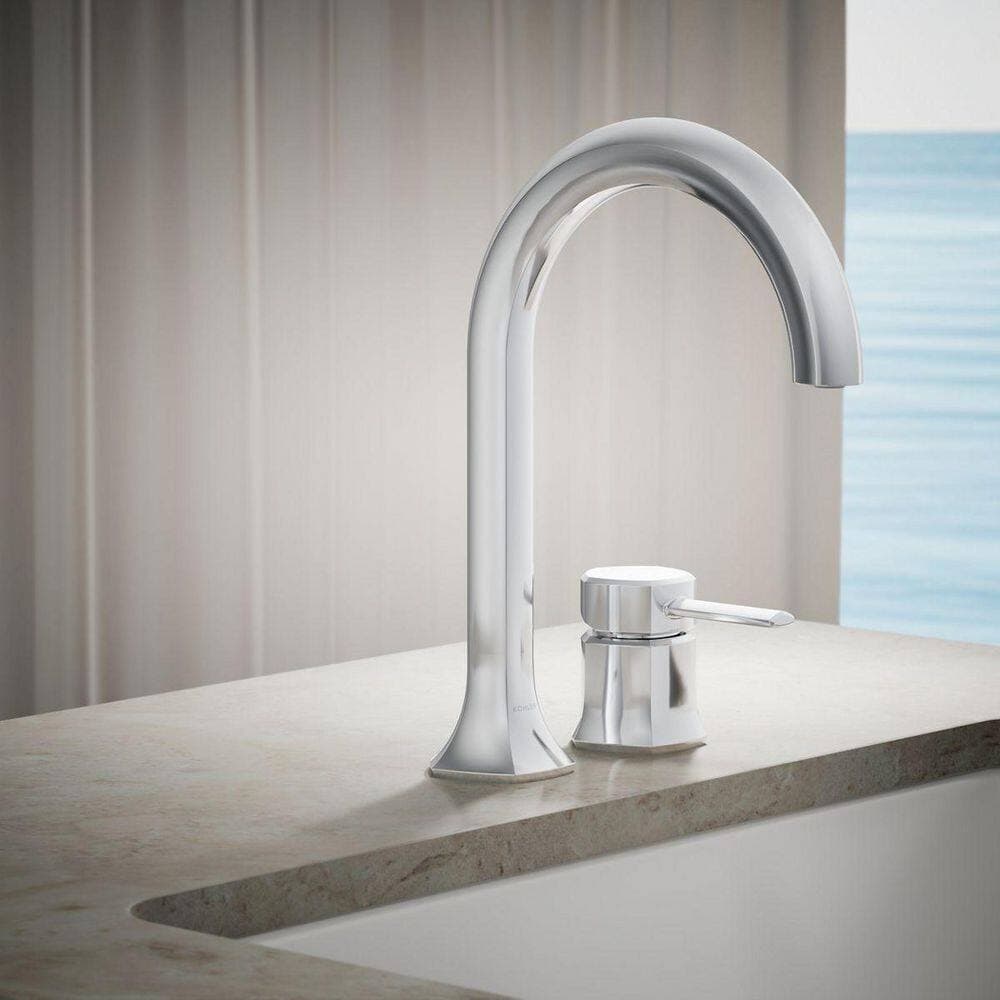 KOHLER Occasion Deck-Mount Bath Faucet Handle, Polished Chrome (2)