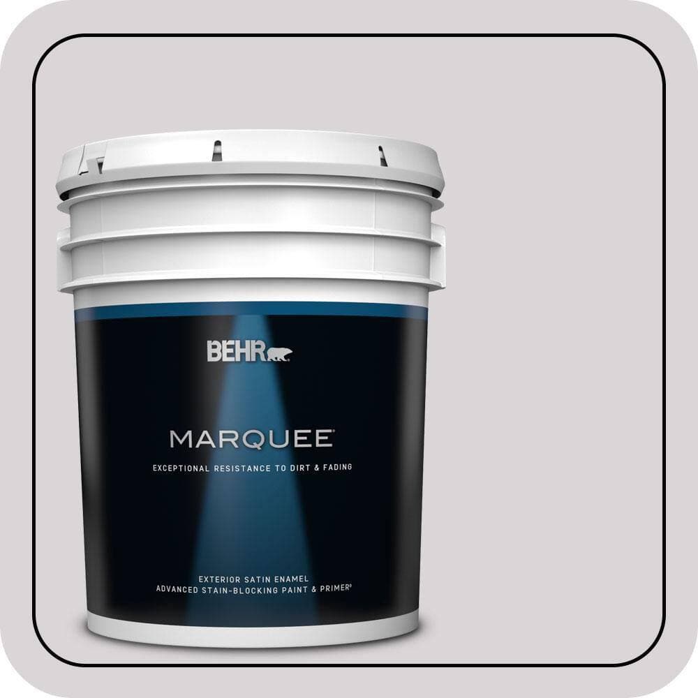BEHR MARQUEE 5 gal. #MQ3-29 So Shy Satin Enamel Exterior Paint & Primer