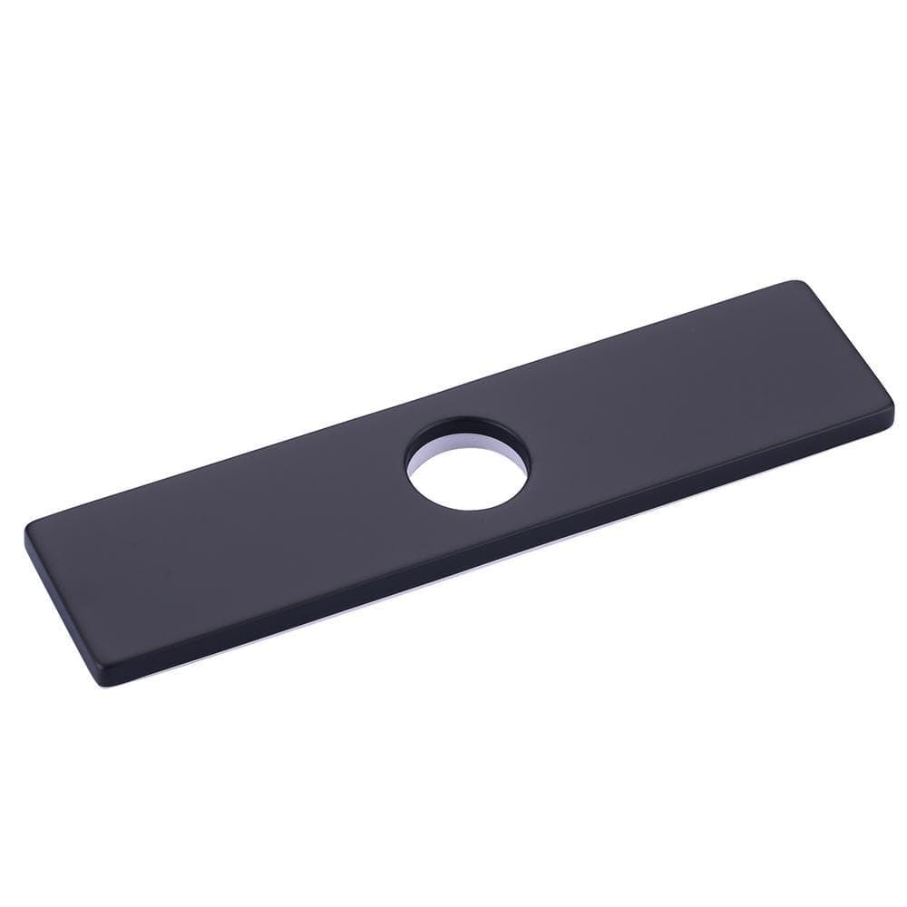 IVIGA 10 in. 2.44 in. 0.33 in. Stainless Steel Kitchen Sink Faucet Hole Cover Deck Plate Escutcheon