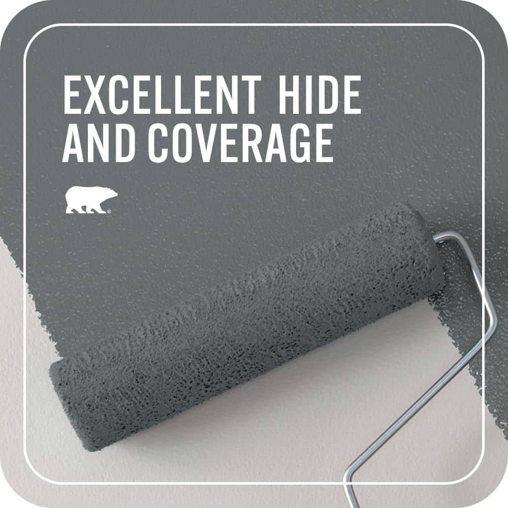BEHR PREMIUM PLUS #QE-61 Rich Pewter Flat EcoMix Plant-Based & Primer (2)