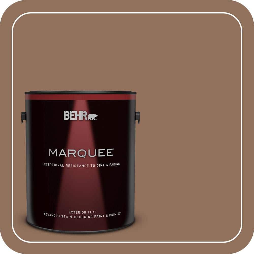 BEHR MARQUEE 1 gal. #N240-6 Wild Mustang Flat Exterior Paint & Primer