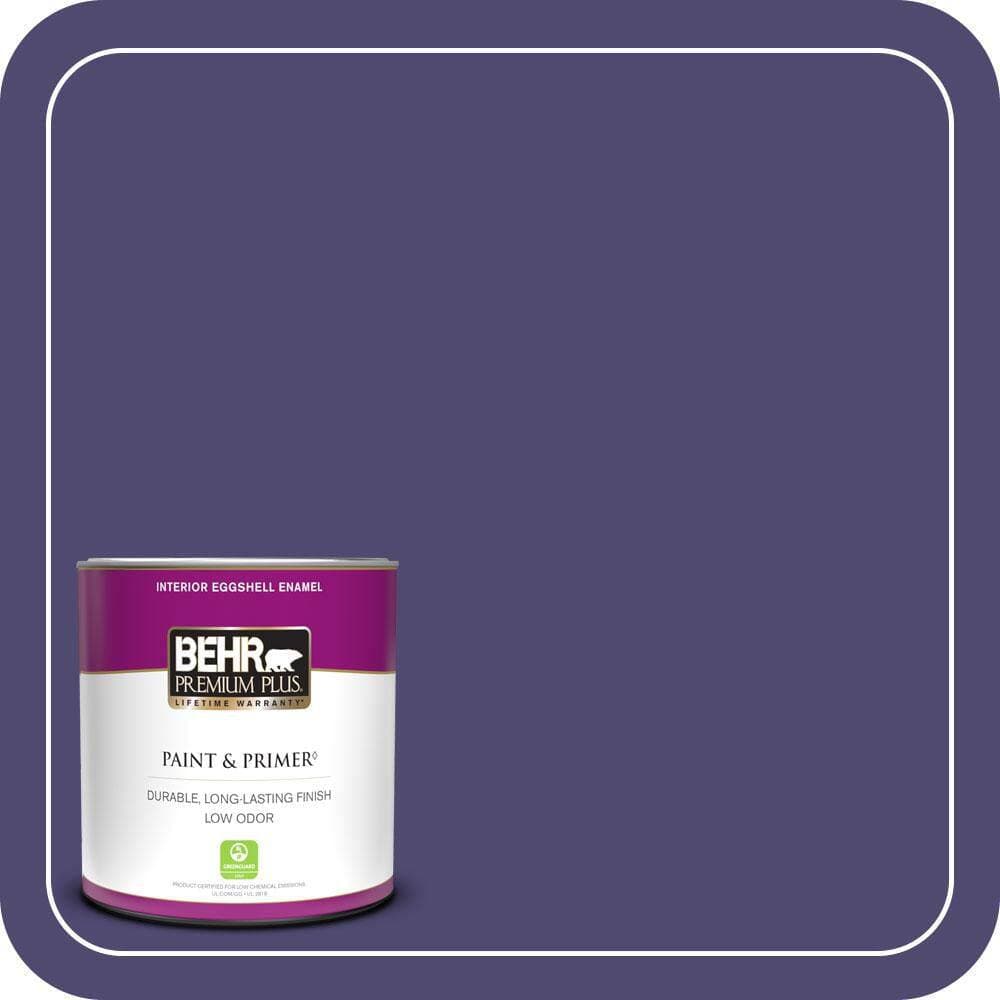 BEHR PREMIUM PLUS #T11-12 Harajuku Girl Enamel Interior Stain-Blocking Paint and Primer