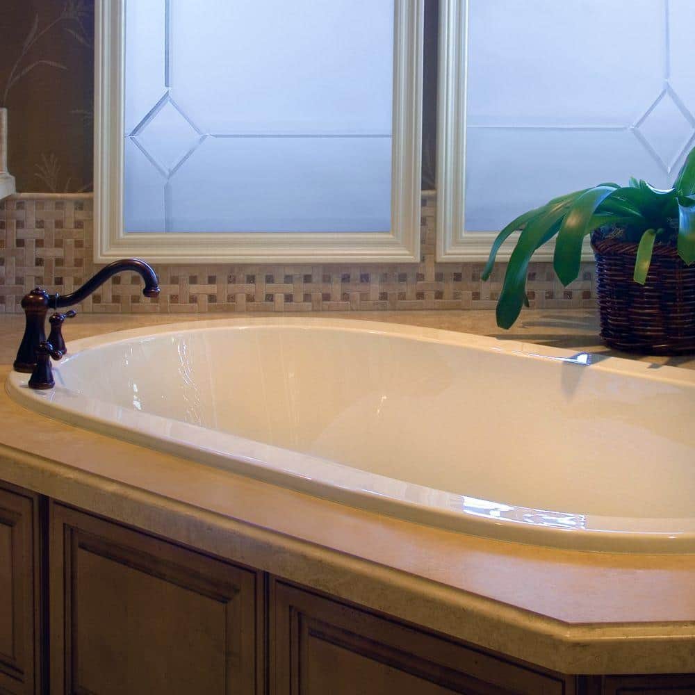 Hydro Systems Concord 74 in. Acrylic Oval Drop-in Whirlpool Bathtub in White (2)