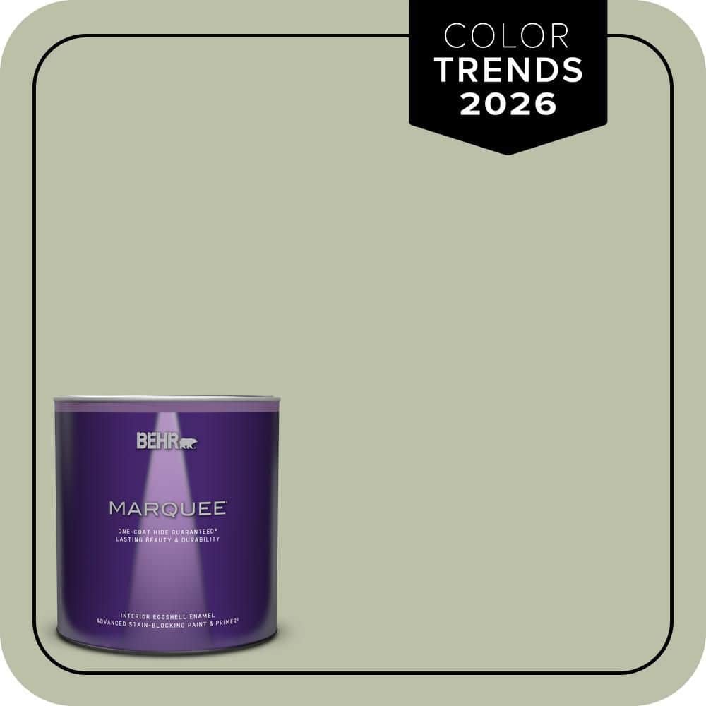 BEHR MARQUEE 1 qt. #S380-3 Urban Nature One-Coat Hide Eggshell Enamel Interior Paint & Primer