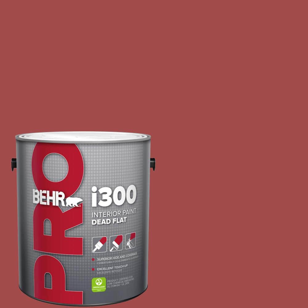 BEHR PRO 1 gal. #ICC-107 Crimson Dead Flat Interior Paint