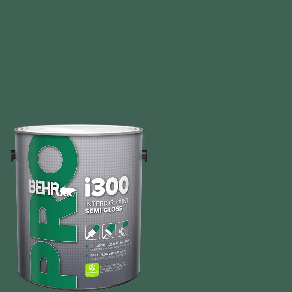 BEHR PRO 1 gal. #M430-7 Green Agate Semi-Gloss Interior Paint