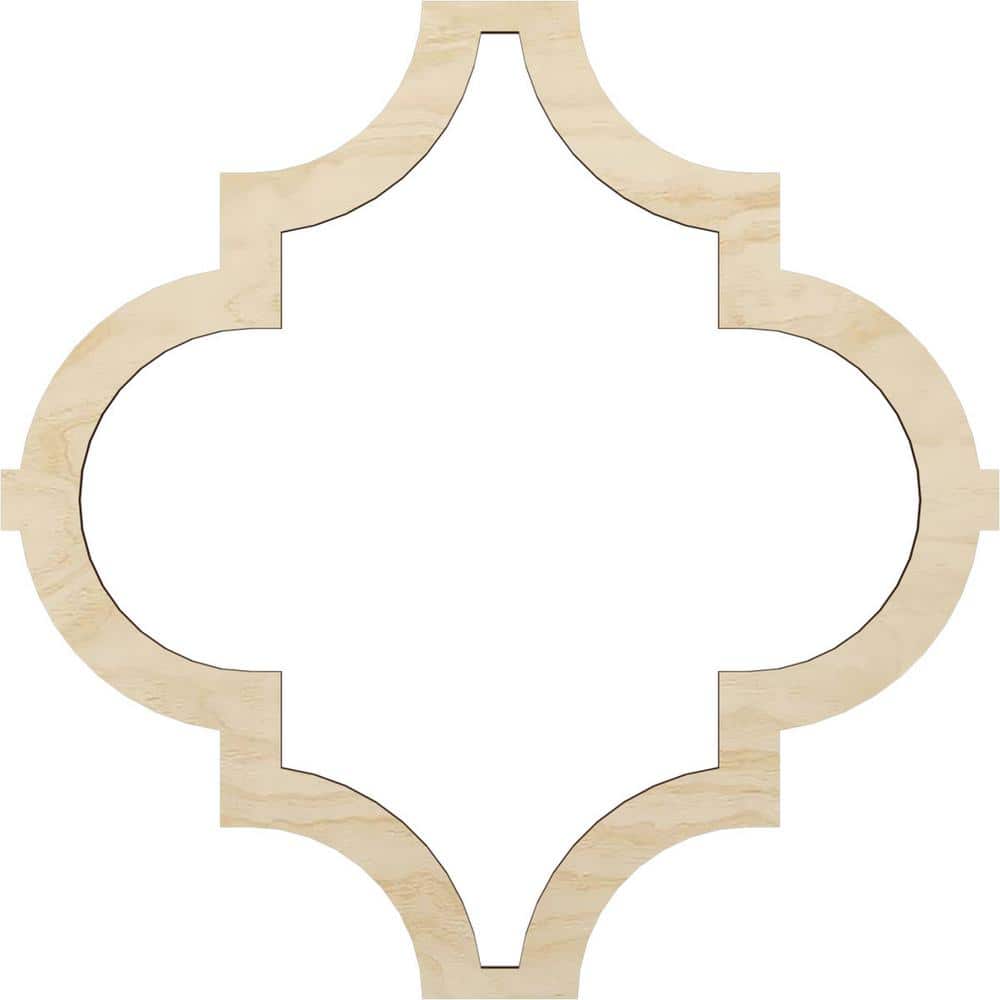Ekena Millwork Large Marrakesh Fretwork 3/8 in. x 6 ft. x 6 ft. Brown Wood Decorative Wall Paneling 1-Pack (1)