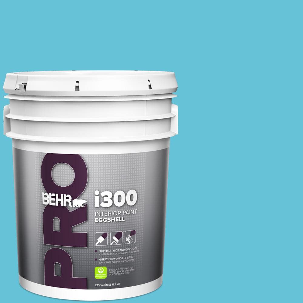 BEHR PRO 5 gal. #P480-4 Rushing Stream Eggshell Interior Paint