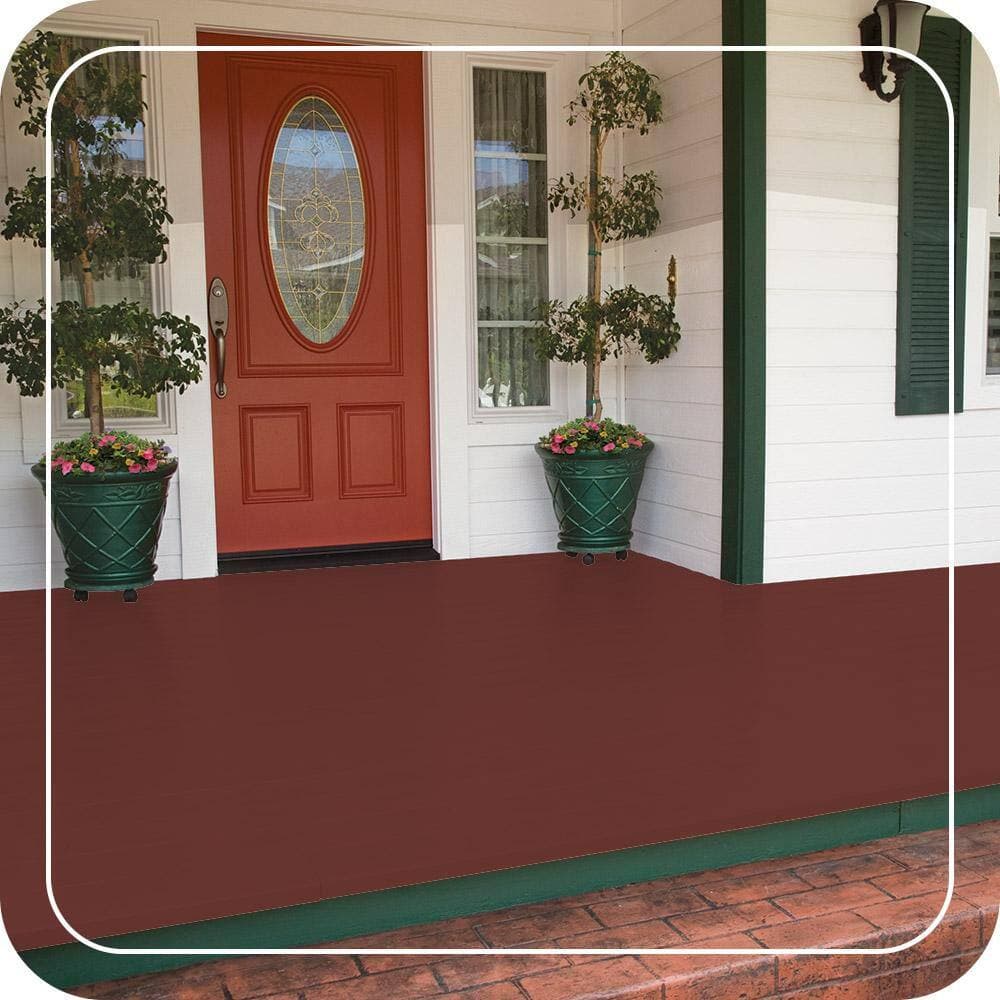BEHR PREMIUM #PPU2-02 Low-Lustre Enamel Interior/Exterior Porch and Patio Floor Paint (2)