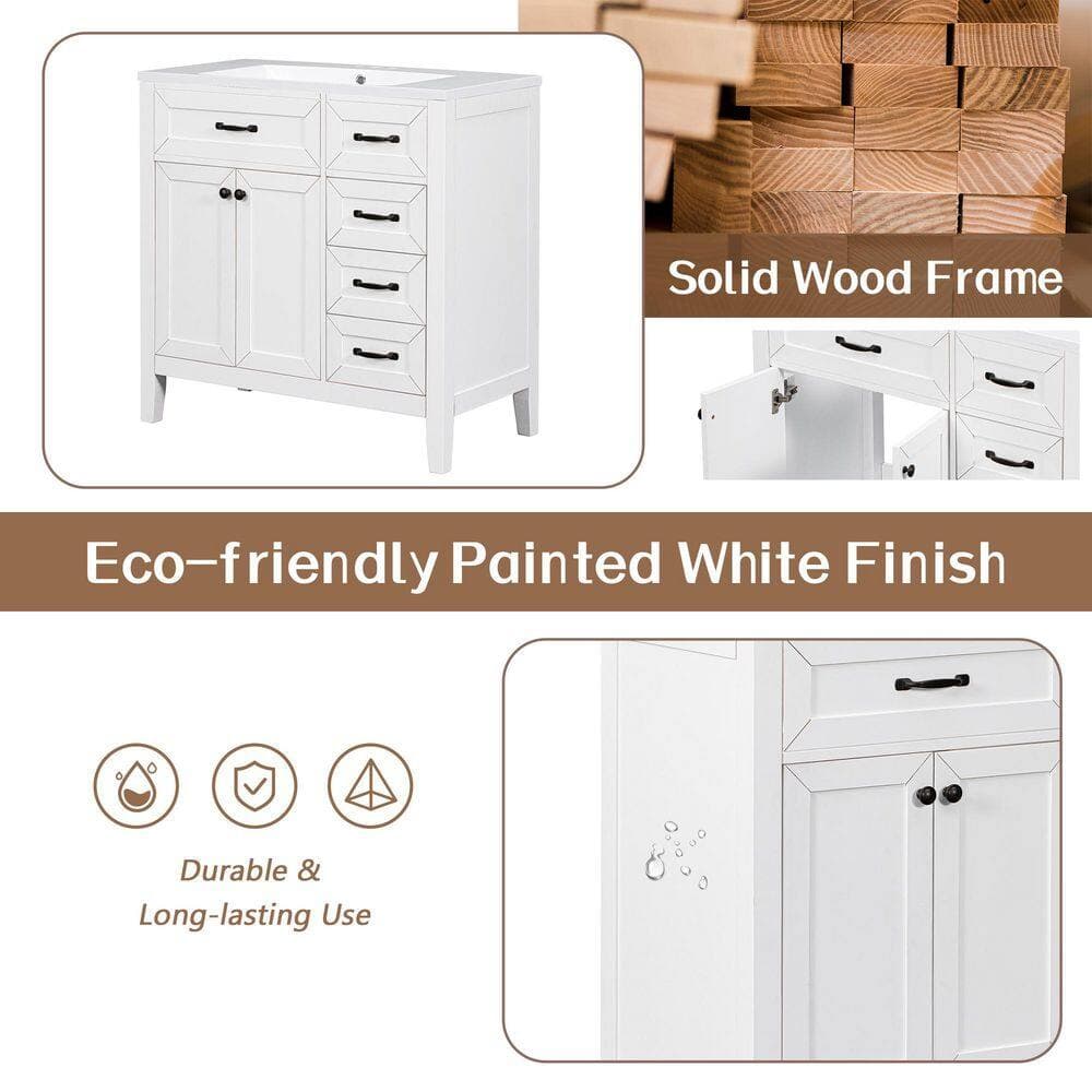 Boosicavelly 35.50 in. W 17.70 in. D 35.00 in. H Freestanding Bath Vanity Cabinet without Top (4)
