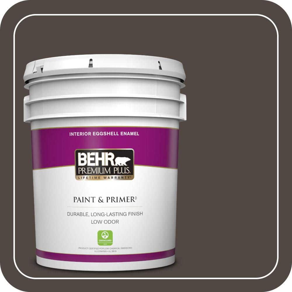 BEHR PREMIUM PLUS 5 gal. #T12-13 Tribal Drum Eggshell Enamel Low Odor Interior Paint & Primer
