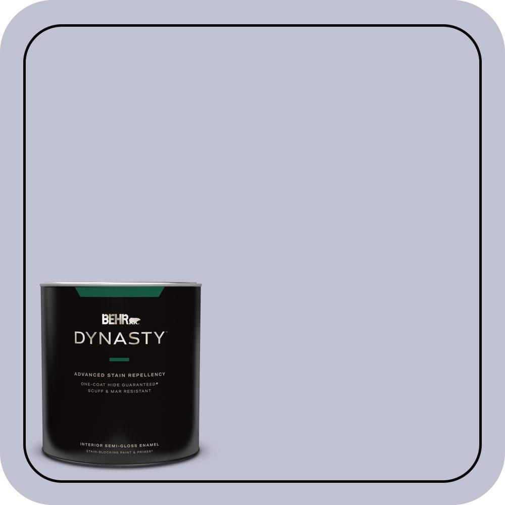BEHR DYNASTY 1 qt. #S560-2 Lavender Honor Semi-Gloss Enamel Interior Stain-Blocking Paint & Primer