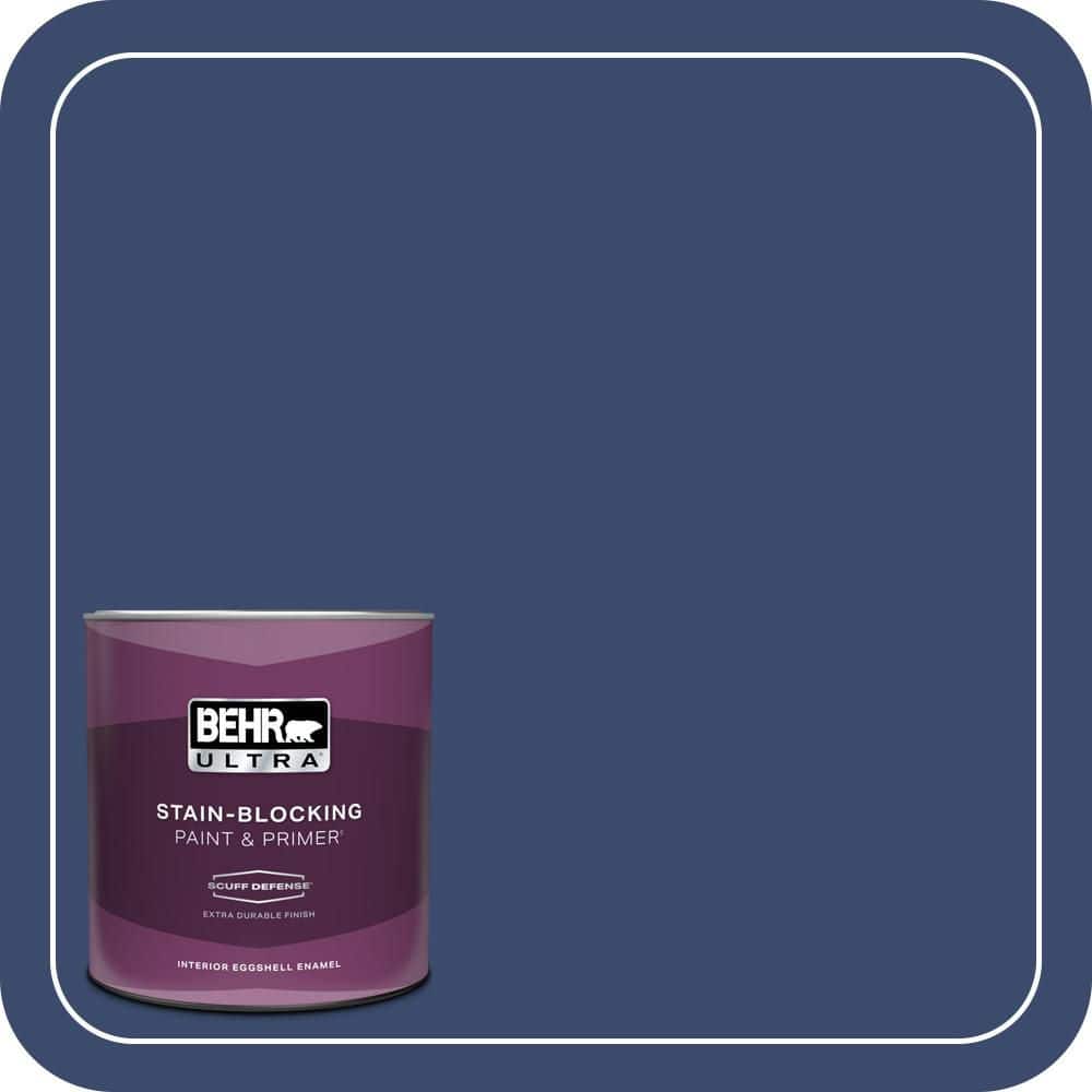 BEHR ULTRA 1 qt. #S-H-610 Mountain Blueberry Extra Durable Eggshell Enamel Interior Paint & Primer