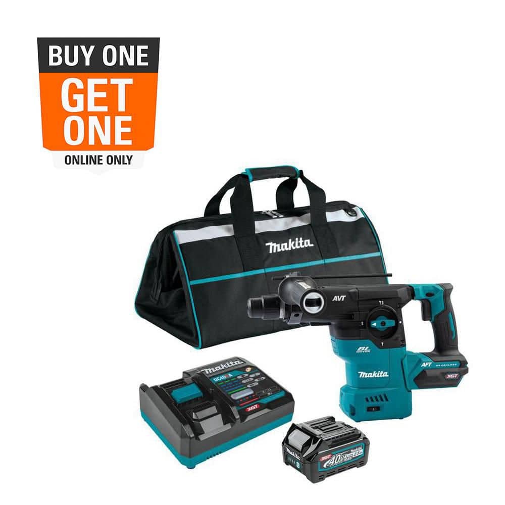 Makita 40V max XGT Brushless Cordless 1-3/16 in. Rotary Hammer Kit, AFT, AWS Capable (4.0Ah)