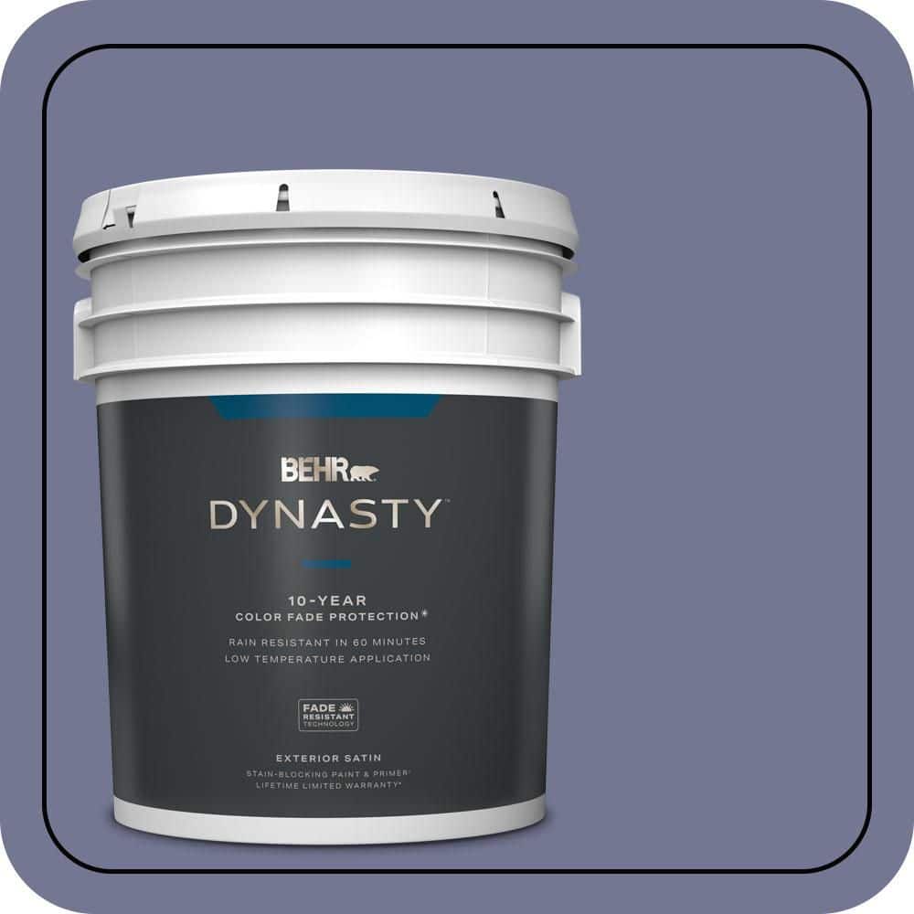 BEHR DYNASTY 5 gal. #S560-5 Royal Fortune Satin Enamel Exterior Stain-Blocking Paint & Primer