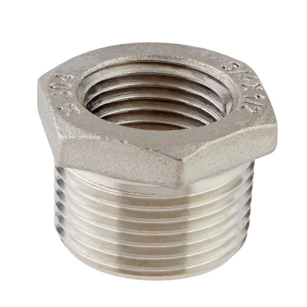ProLine 3/4 in. MIP x 1/2 in. FIP Stainless Steel Bushing Fitting (4)