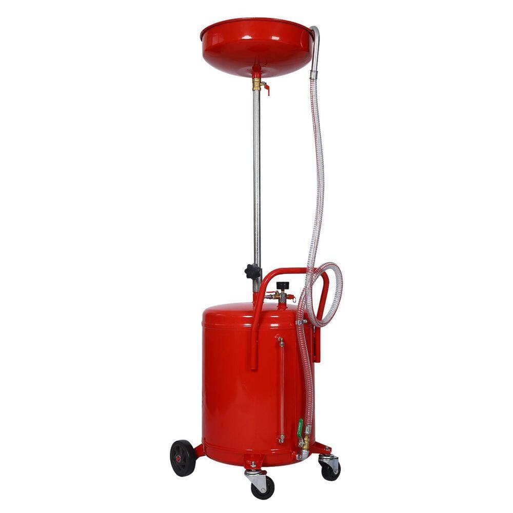 Tatayosi 18 Gallon Waste Oil Drain Tank, Red (3)