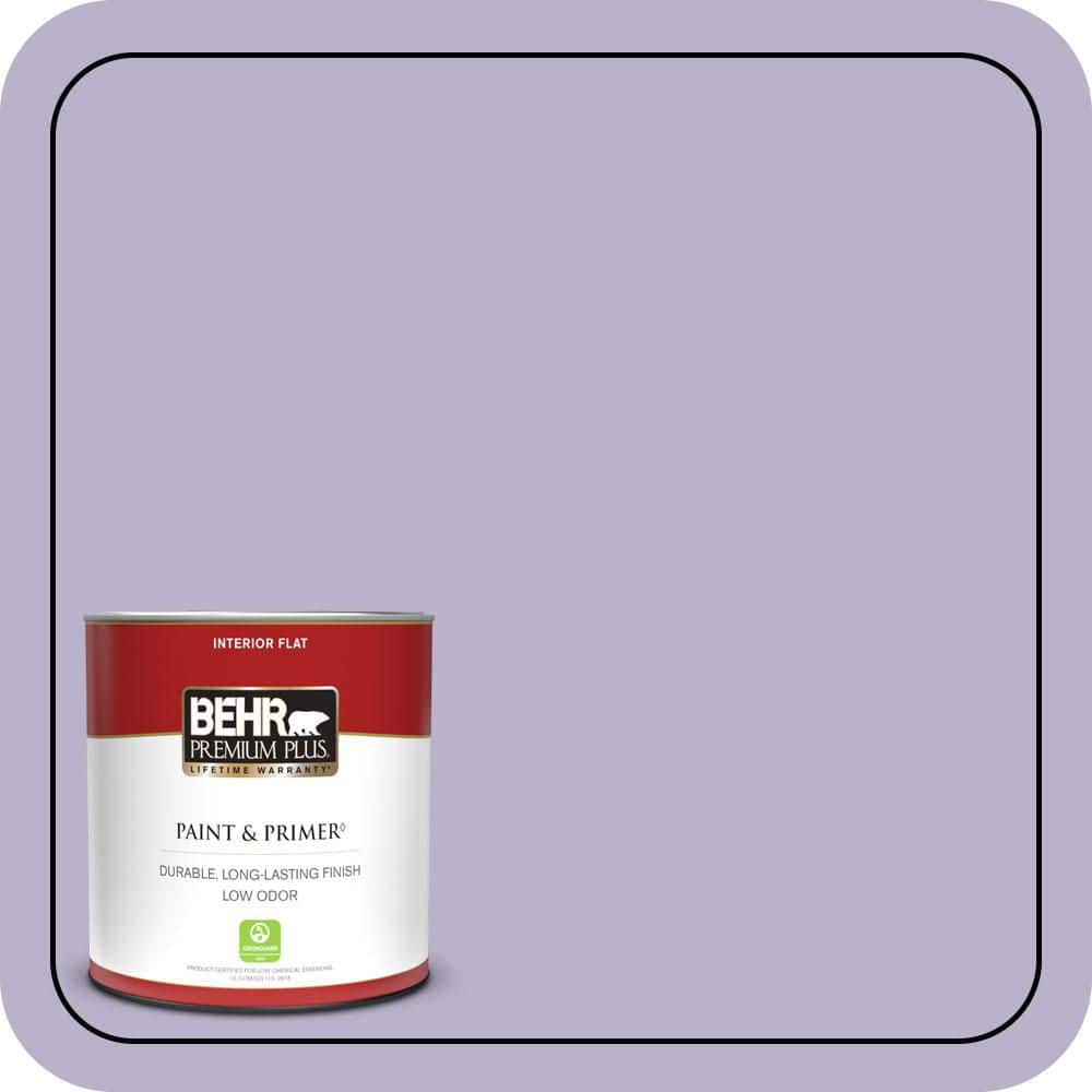 BEHR PREMIUM PLUS 1 qt. #S570-3 Bohemianism Flat Low Odor Interior Paint & Primer