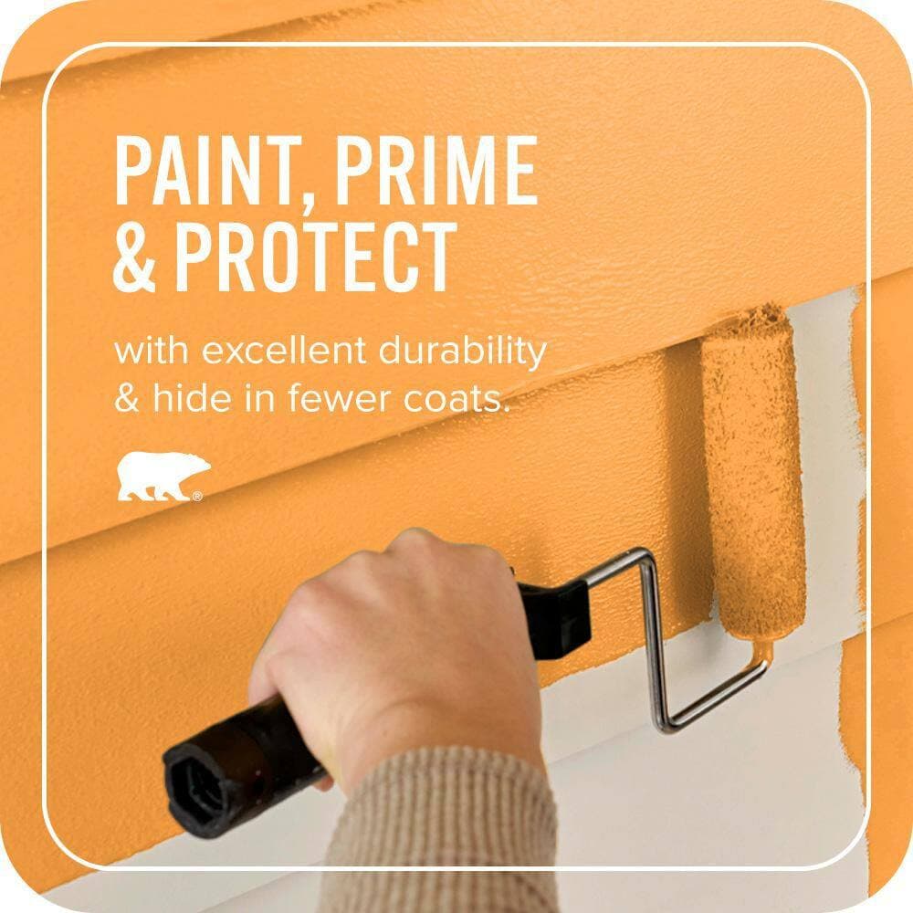 BEHR ULTRA 1 qt. #S-G-300 Hawaiian Passion Satin Enamel Exterior Paint & Primer (3)