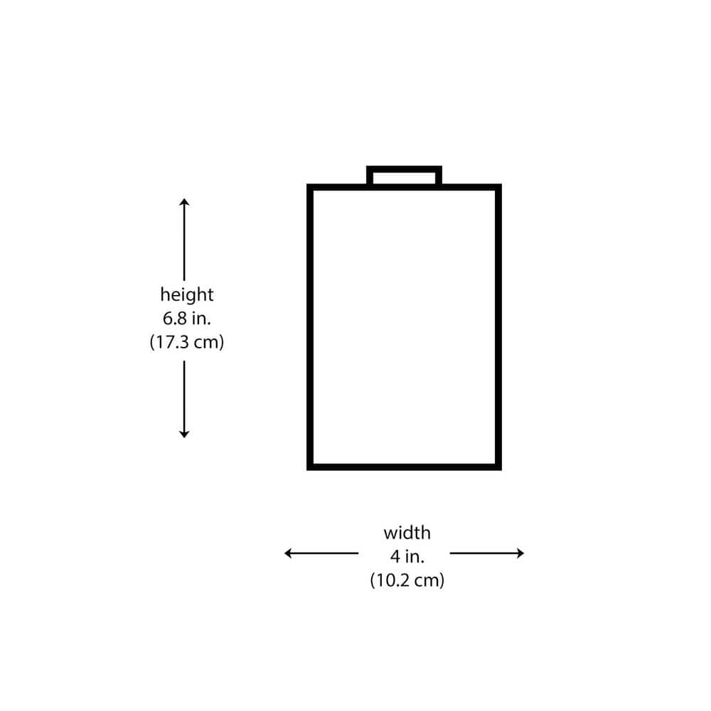 PRIVATE BRAND UNBRANDED 6.8 in. White Linen Glass Rectangular Shaped Replacement Pendant Shade with 2.25 in. Lip Fitter (3)