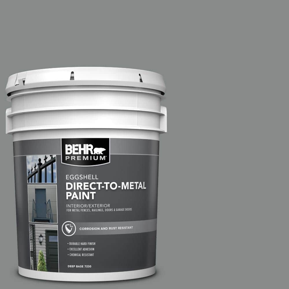 BEHR PREMIUM 5 gal. #N460-5 Slate Rock Eggshell Direct to Metal Interior/Exterior Paint (1)