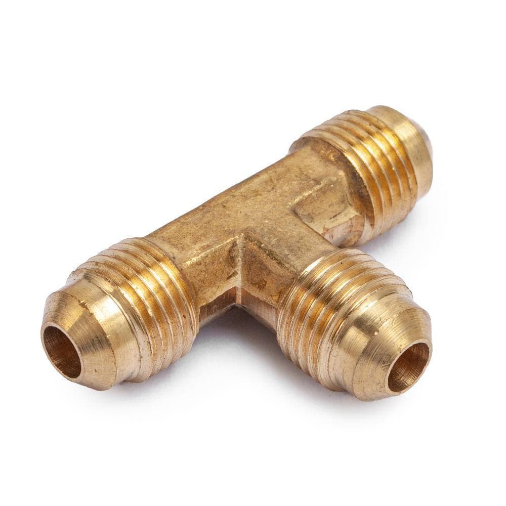 LTWFITTING 5/16 in. Brass Flare Tee Fitting (5-Pack) (3)