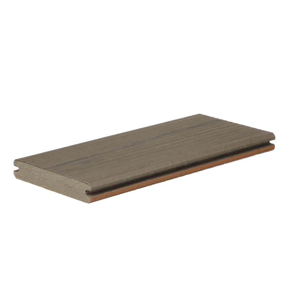 TimberTech Legacy 1 in. 6 in. 1 ft. Square Edge Composite Decking Board Sample