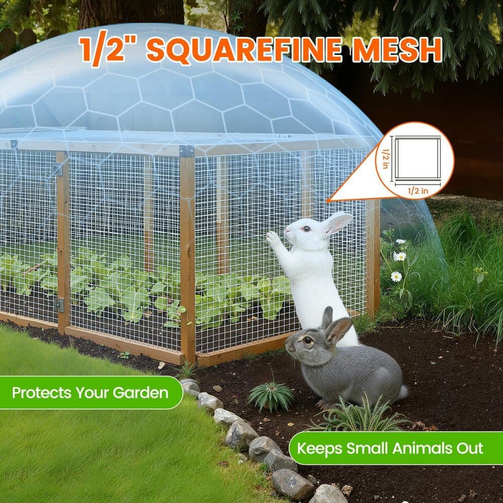 Silverpark 48 in. x 100 ft. 19-Gauge Reinforced Hot-Dip Galvanized Mesh Fit Most Size Animal Cages (3)
