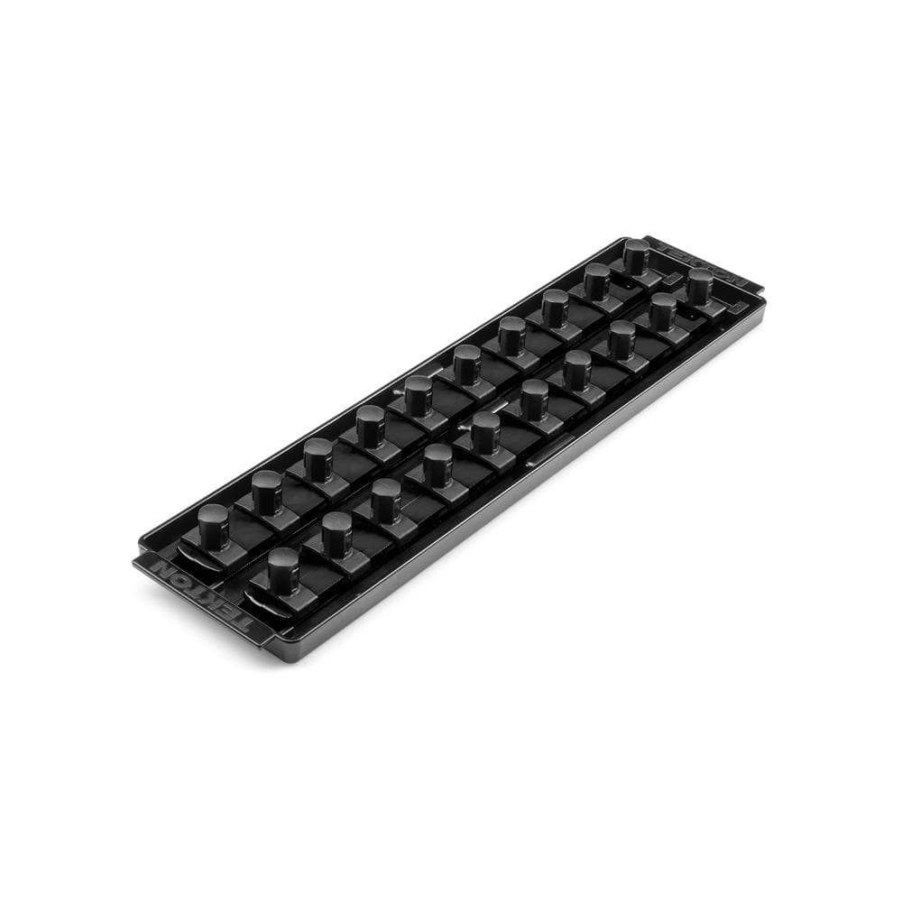TEKTON 1/2 in. Drive 2-Rail Socket Organizer Set, Black (20-Tool)