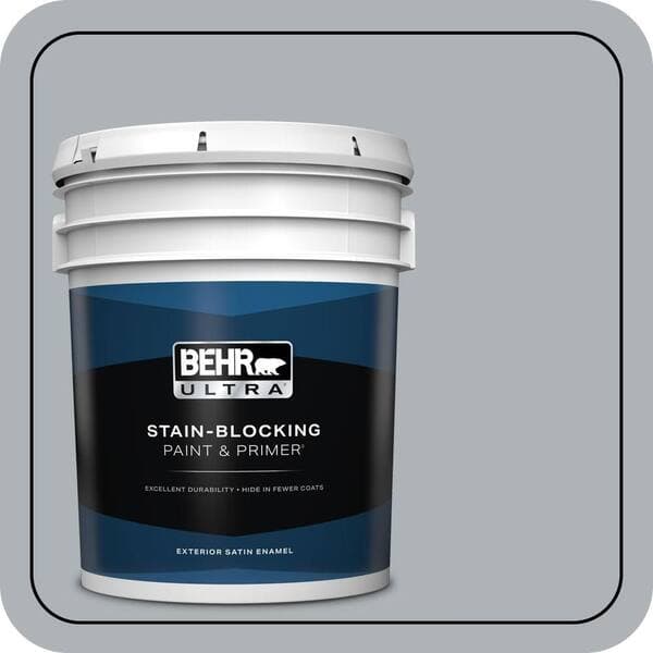 BEHR ULTRA 5 gal. #N510-3 Stargazer Satin Enamel Exterior Paint & Primer (2)