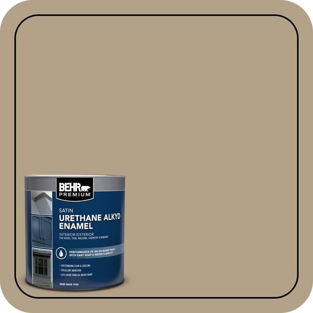 BEHR PREMIUM 1 qt. Home Decorators Collection #HDC-NT-12 Curly Willow Satin Enamel Urethane Alkyd Interior/Exterior Paint (1)